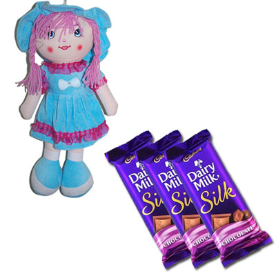 "SOFT DOLL BST 10223, Cadburys Dairy milk Silk Chocolates - Click here to View more details about this Product